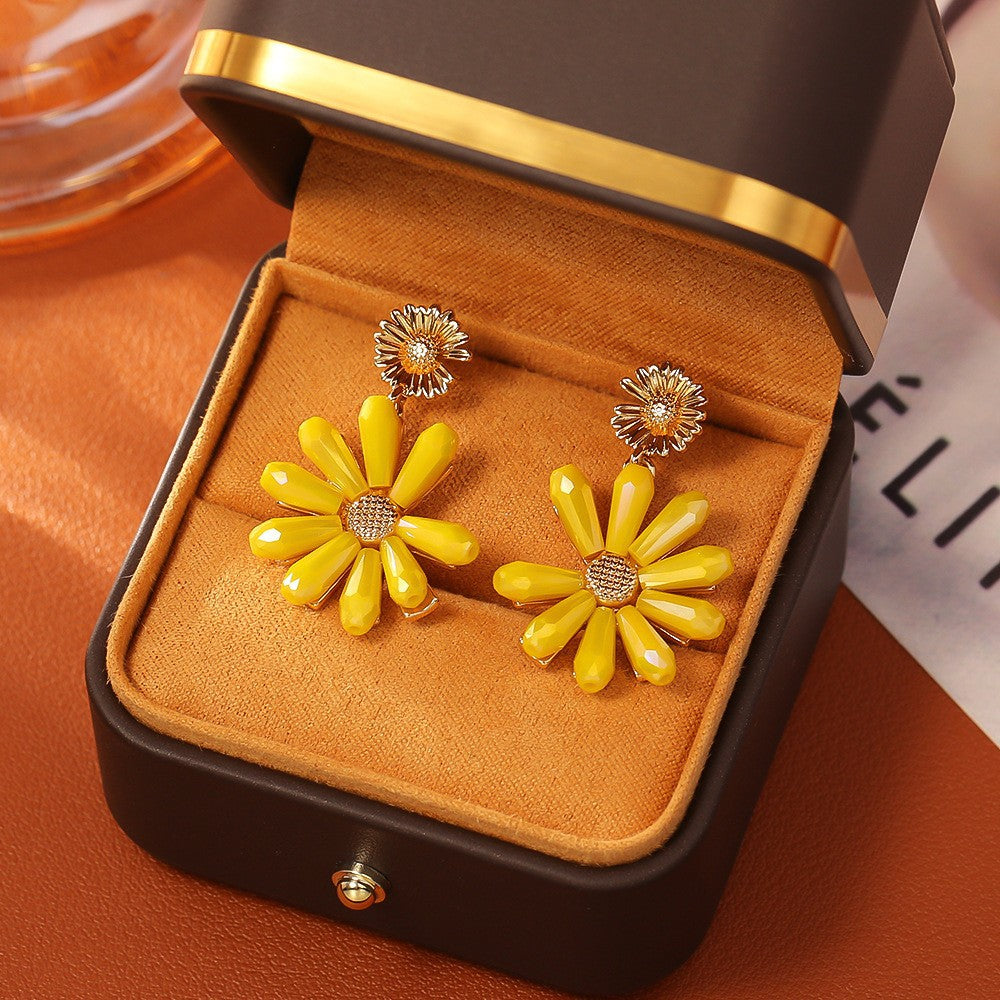 Wholesale Fireworks pearls cat eyes plant studded diamond earrings