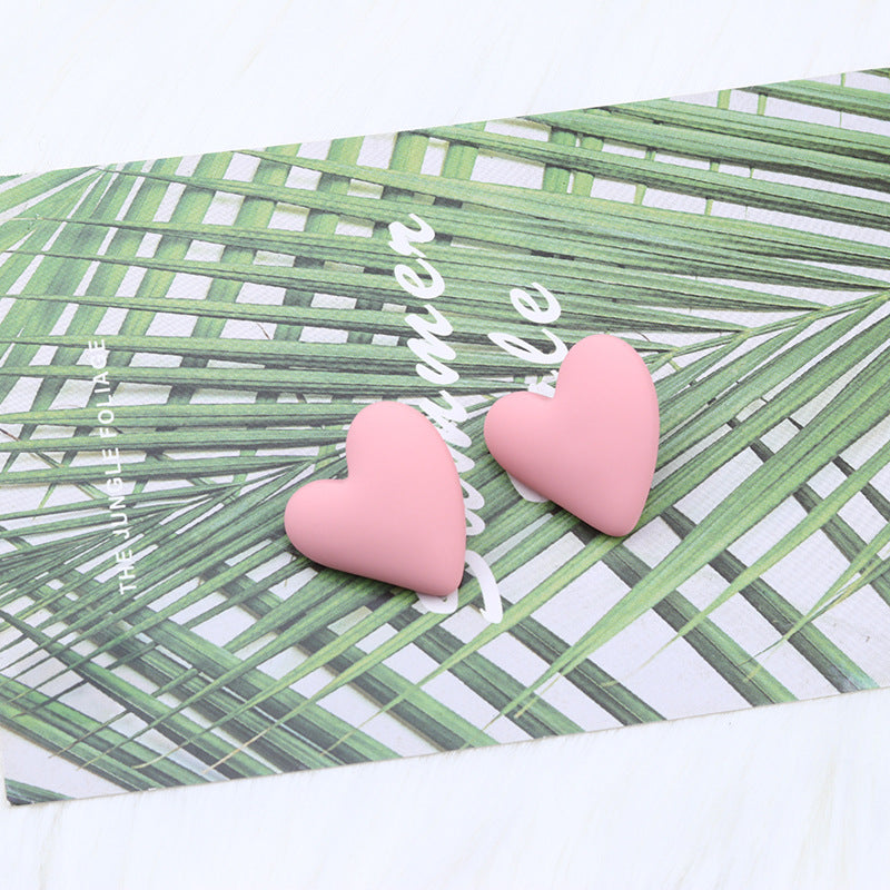 Wholesale Valentine's Day 18 Colors Small Heart Valentine's Day Acrylic Earrings