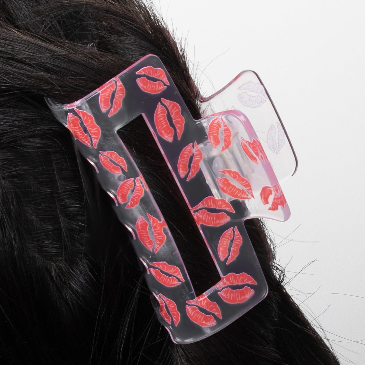 Wholesale PVC 8 Cm Valentine's Day Hair Clips