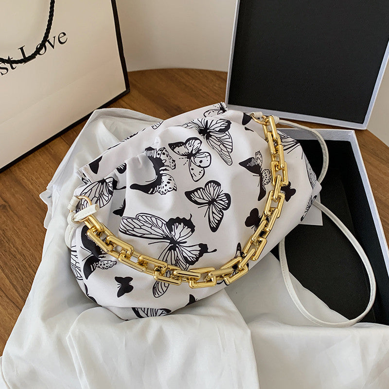 Wholesale PU Cow Print Zebra Print Butterfly Shoulder Bag