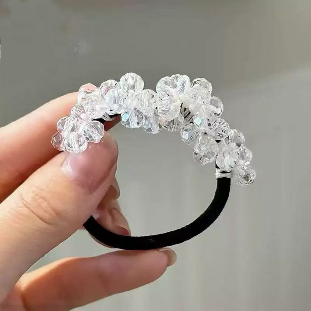 Women's imitation crystal beaded hairband