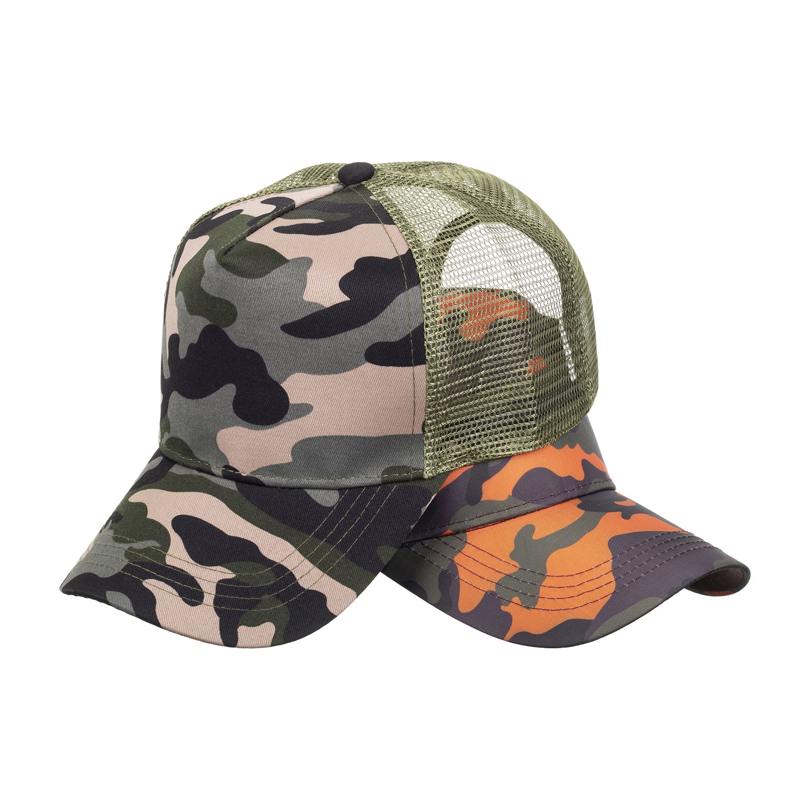 Wholesale Camouflage hardtop trucker hat