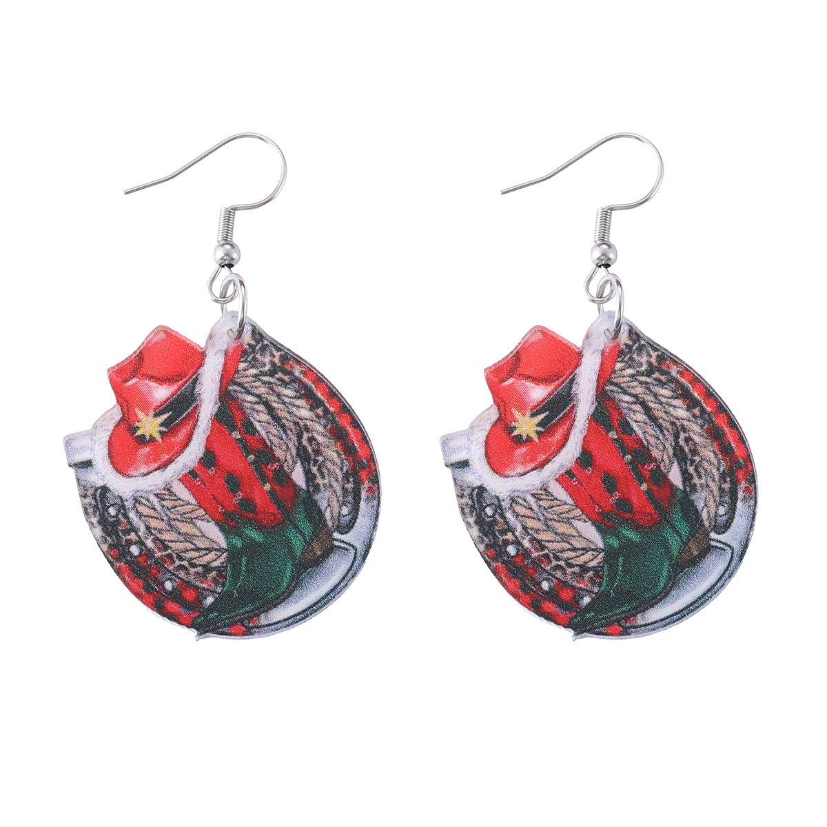 Wholesale Christmas Western Style Western Acrylic Earrings