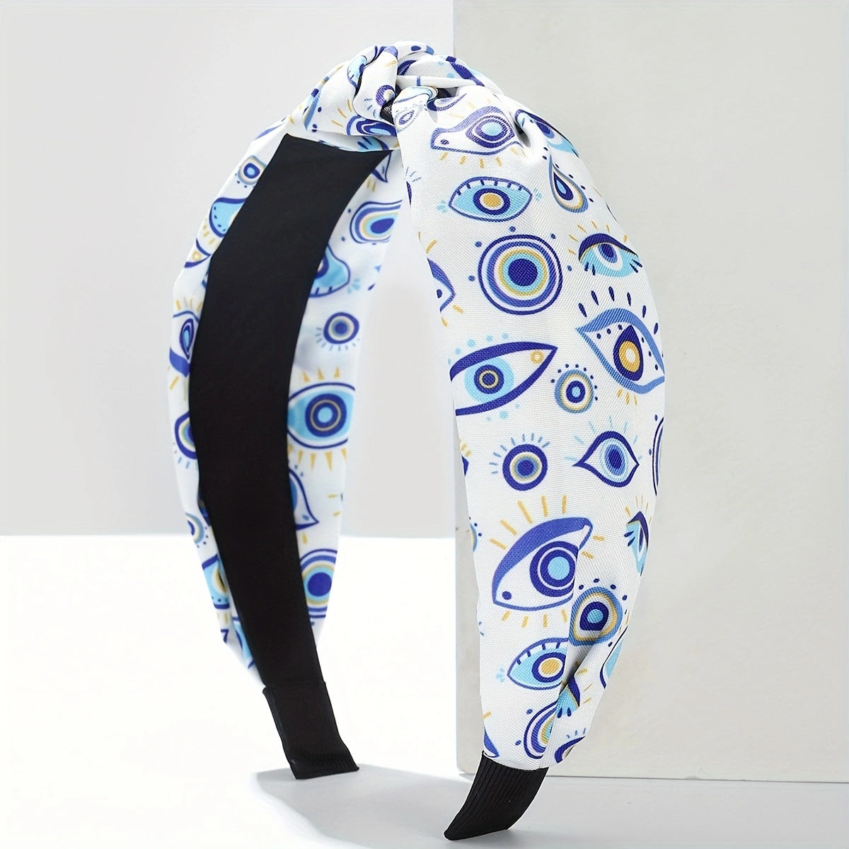 Wholesale Leopard Print Floral Chiffon Cross Elastic Headband