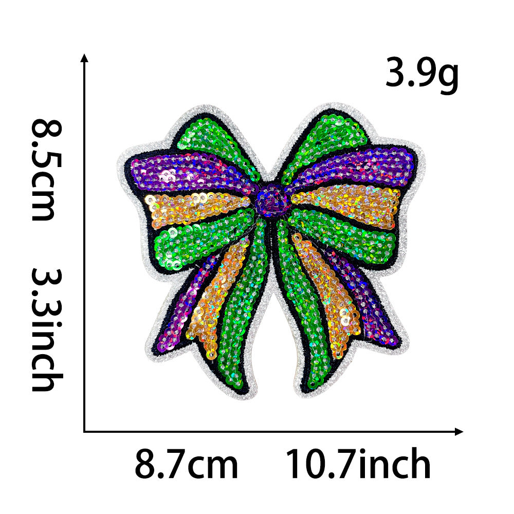 Wholesale Embroidered Iron On Patch New Orleans Carnival King Cake Mask Design Party Coat Decoration Fashion Accessory