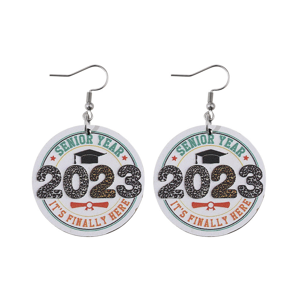 Pendientes de madera redondos para el agua de soltero al por mayor