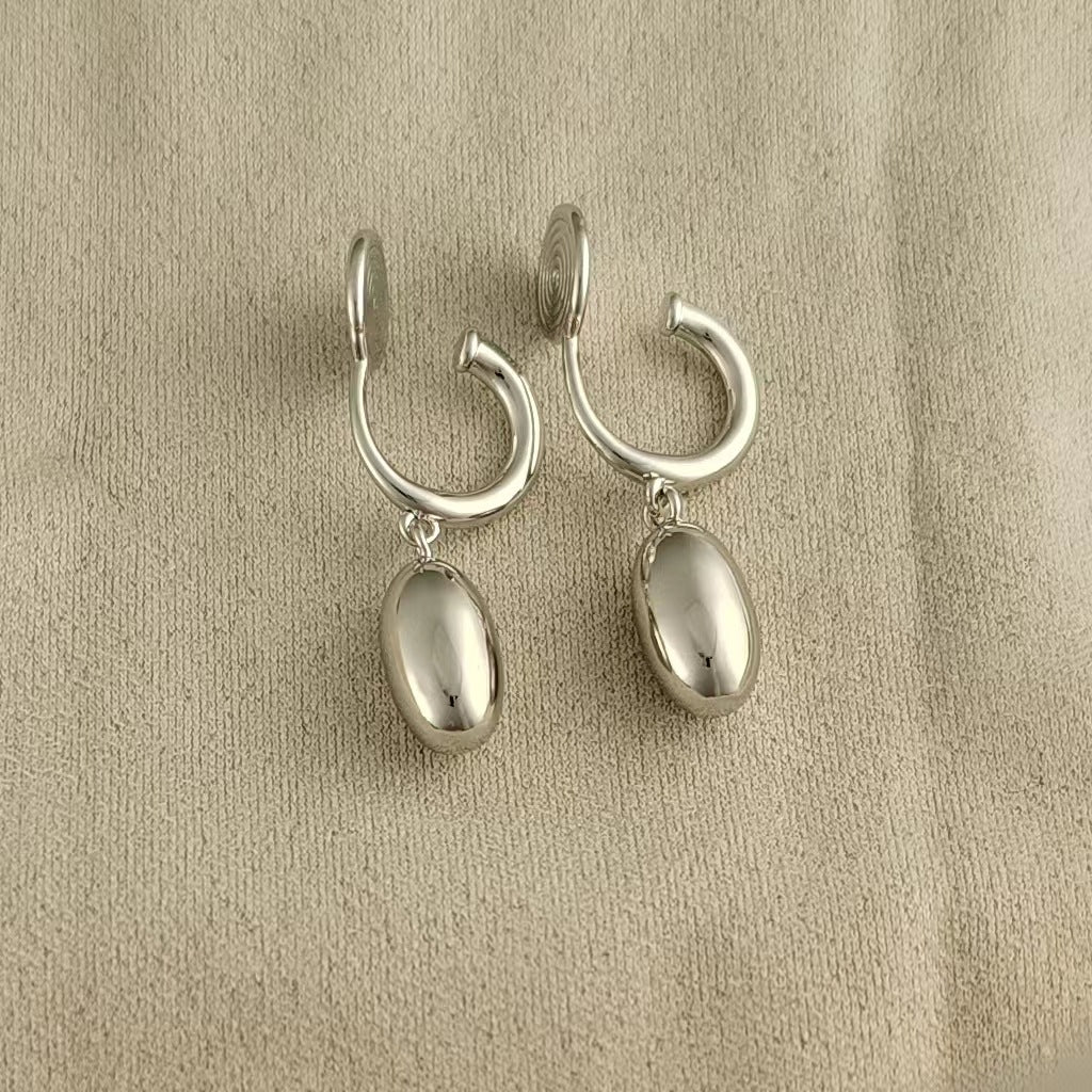 Wholesale Copper Glossy Egg Mosquito Coil Ear Clip