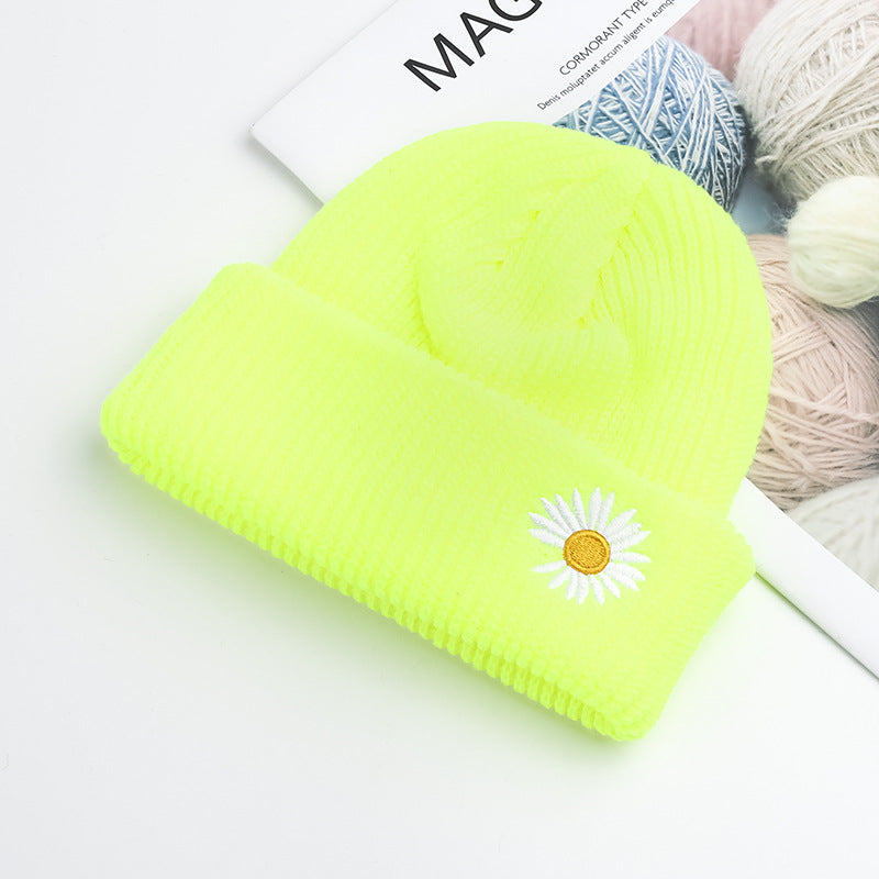 Wholesale Daisy Knitted Wool Cap