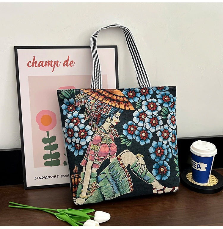 Wholesale Vintage Ethnic Style Canvas Bag