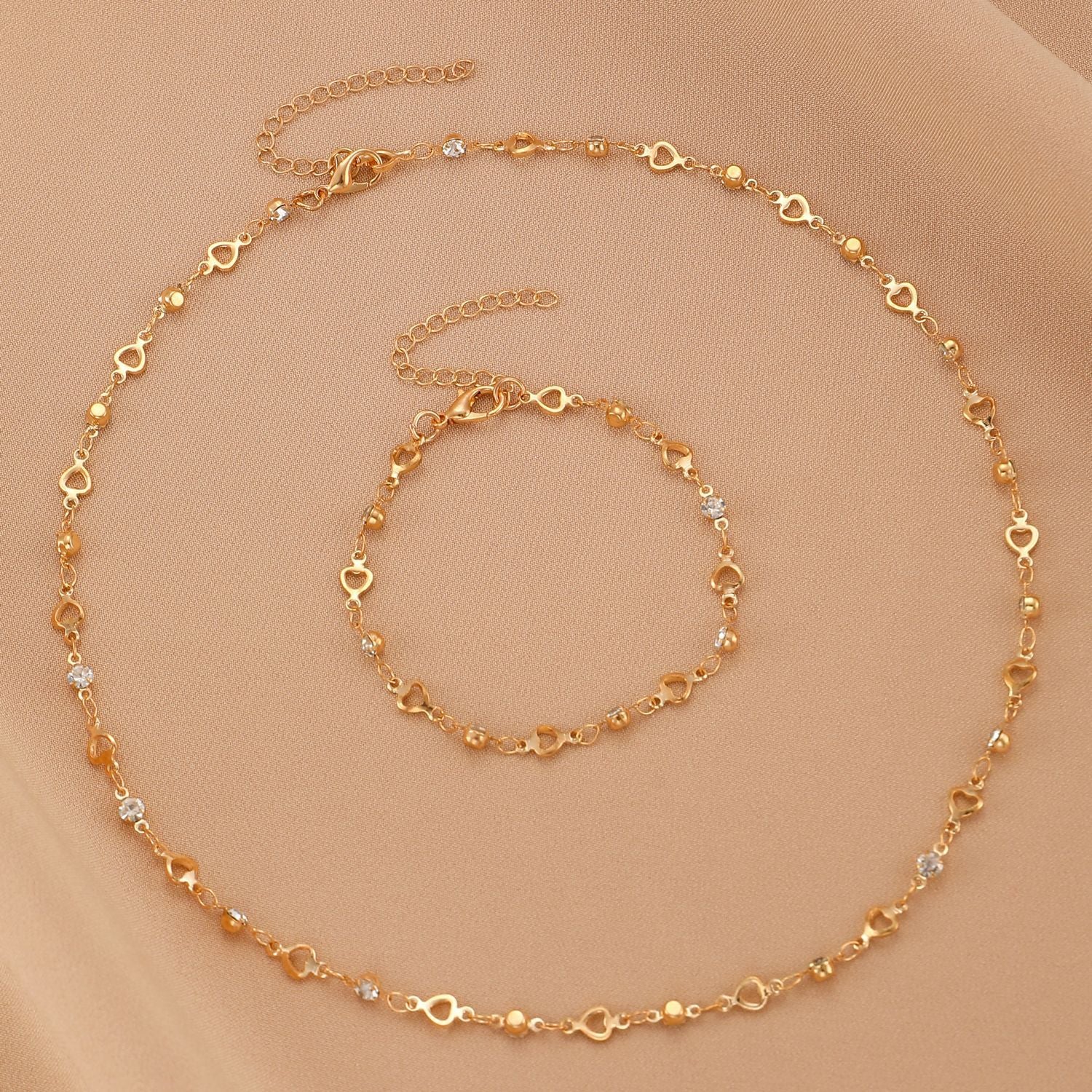 Wholesale Color Love Bracelet Personalized Alloy Heart-shaped Dopamine Bracelet