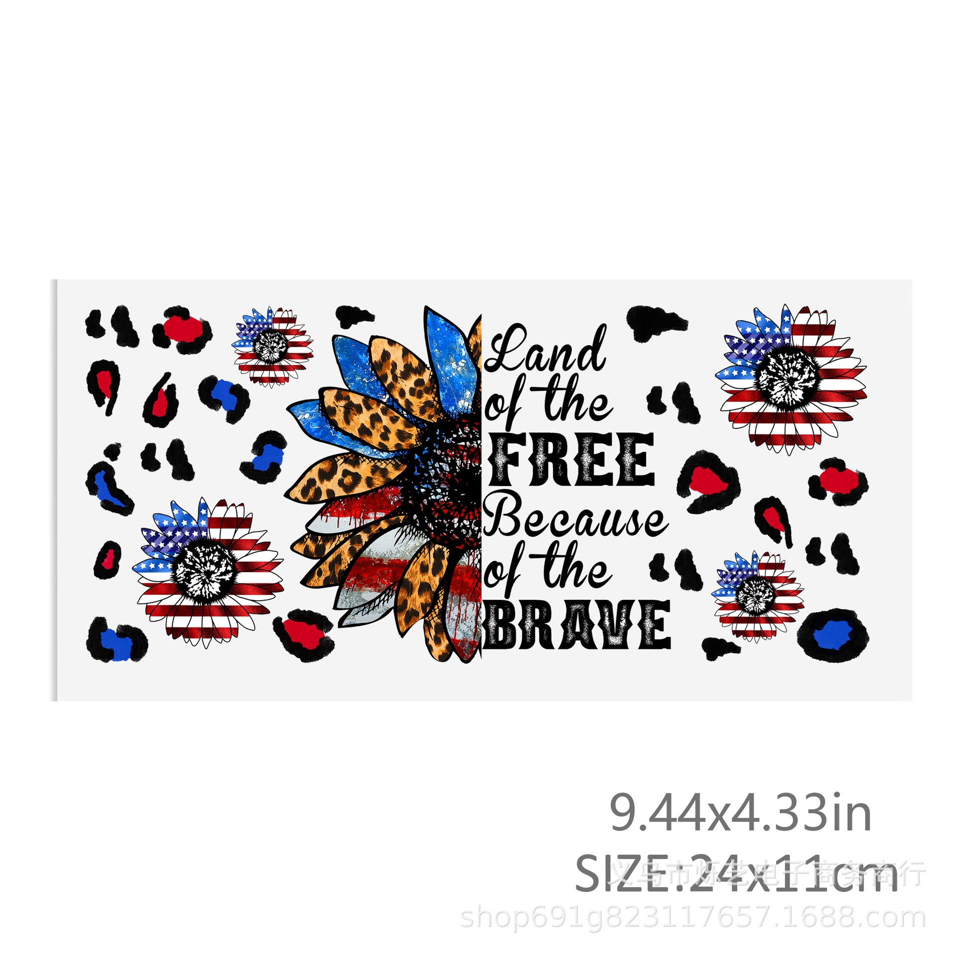 Wholesale 5pcs Butterfly Flower Print UV DTF Transfer Crystal Cup Sticker