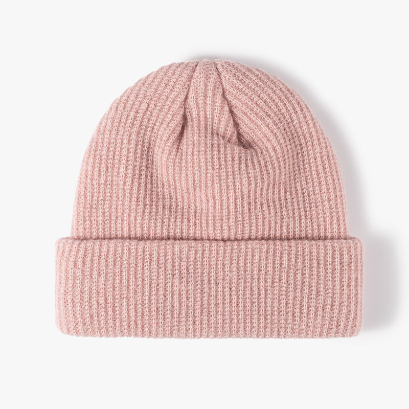 Wholesale All-match Solid Color Wool Knitted Hat