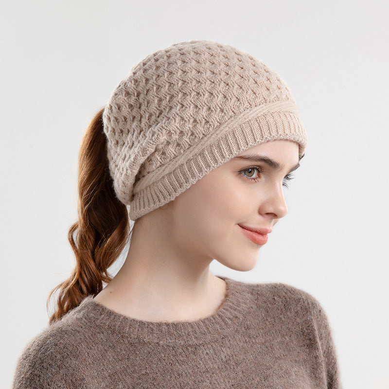 Wholesale Autumn and Winter Warm Ear Protection Pullover Knitted Beanie