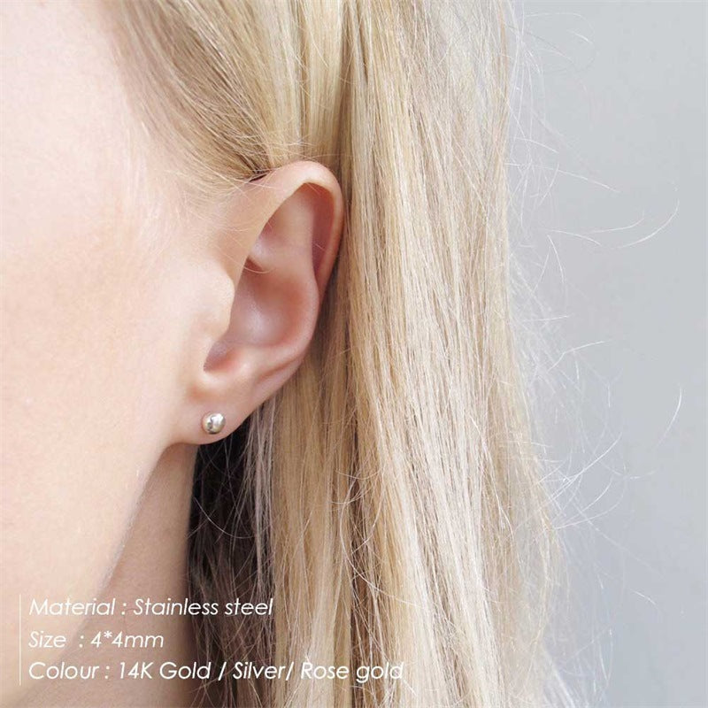 Wholesale Round Stainless Steel Earrings