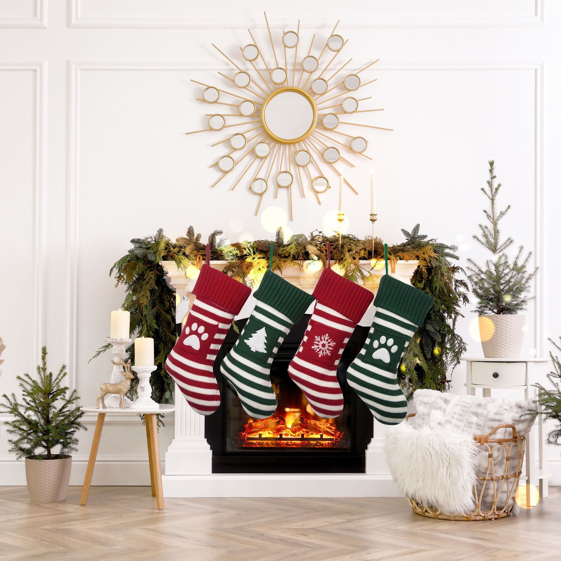 Wholesale New Christmas Pet Cat Dog Christmas Stocking Gift Bag