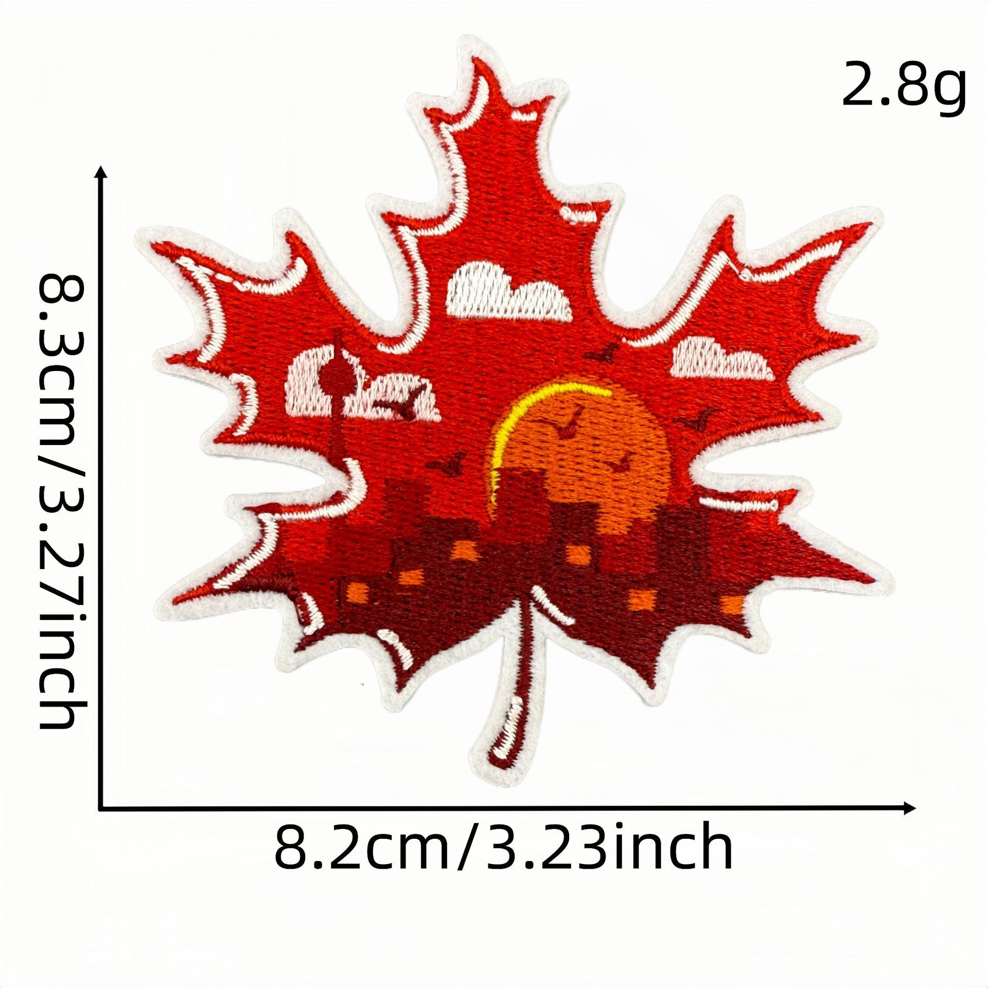 Wholesale Red Cartoon Maple Leaf DIY Patches