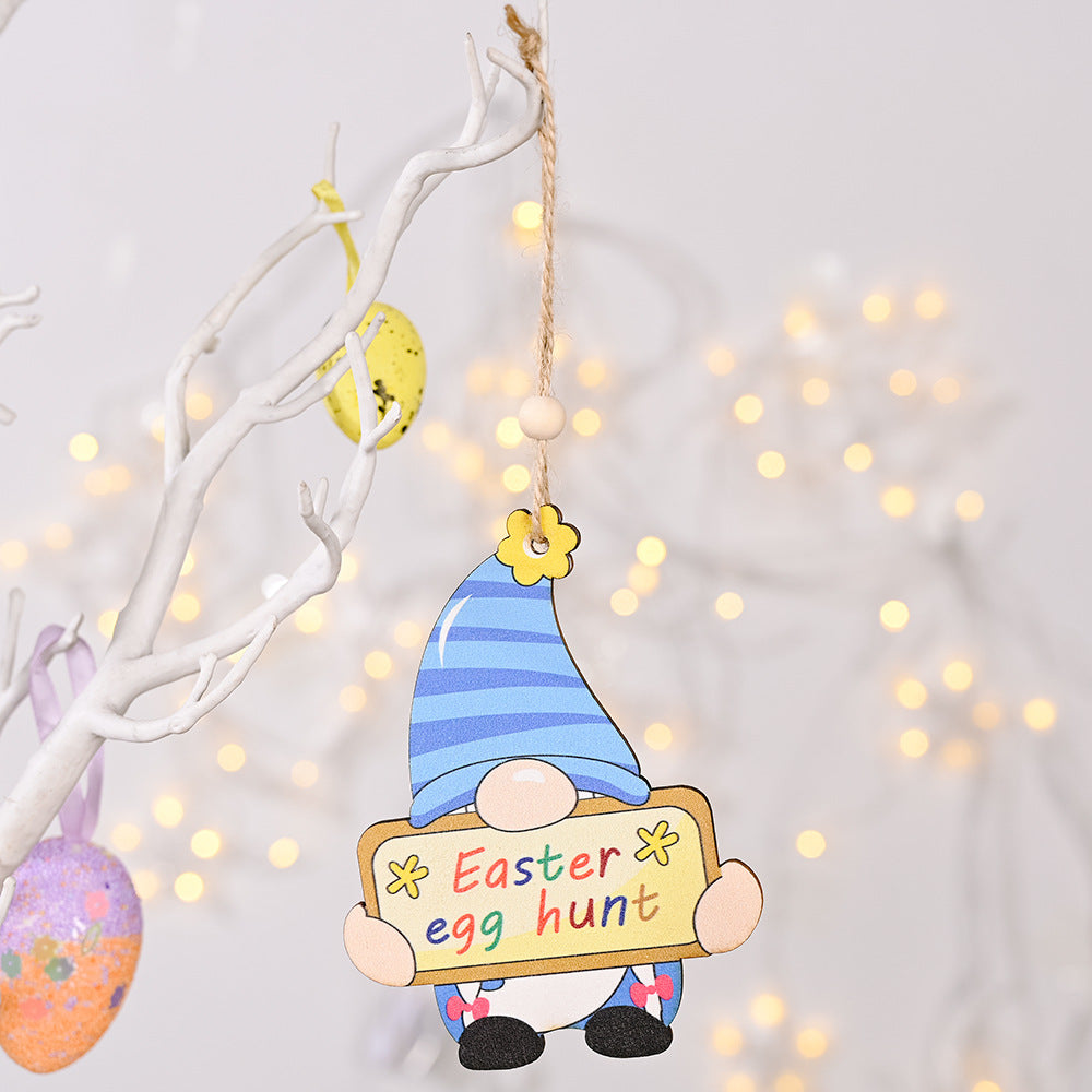 Wholesale of Easter Wooden Painted Printed Decorations