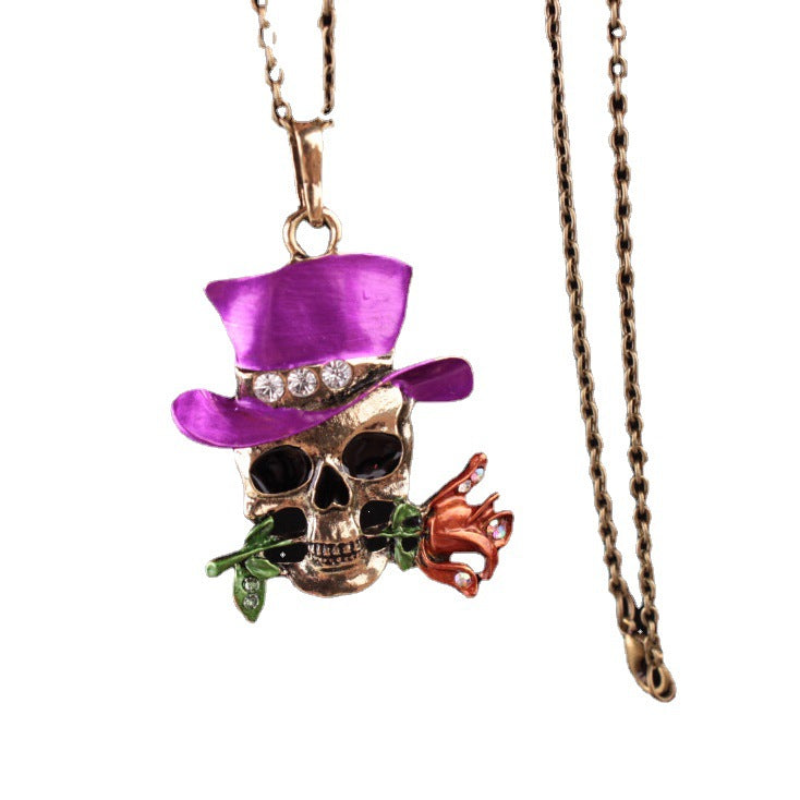 Wholesale Magician Rose Alloy Necklace