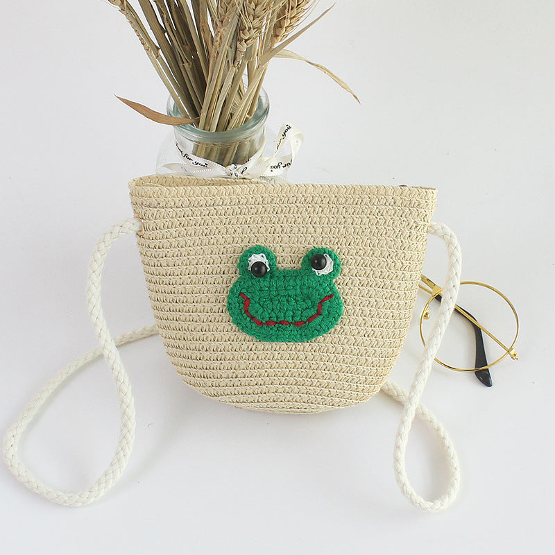 Wholesale Cute Fashion Grass Woven Kids Bag