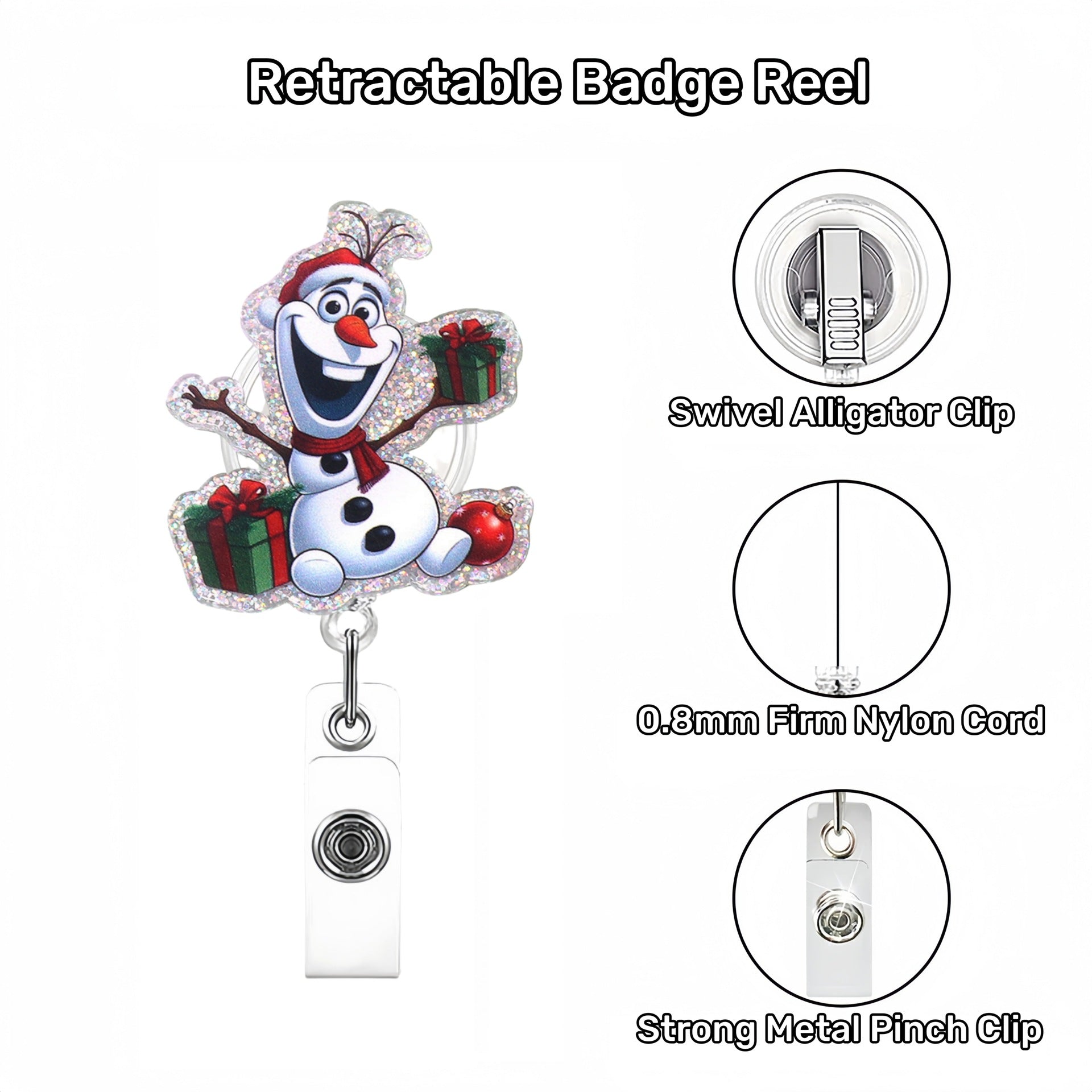 Wholesale Funny Christmas Tree Badge Reels