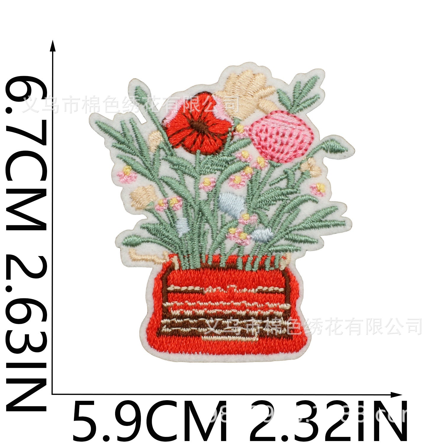 Wholesale Flower Fairy Embroidery Patch With Strawberry Coffee Design Polyester Thread For Clothing Bags Hats Trendy DIY Craft Supply Resale Gift