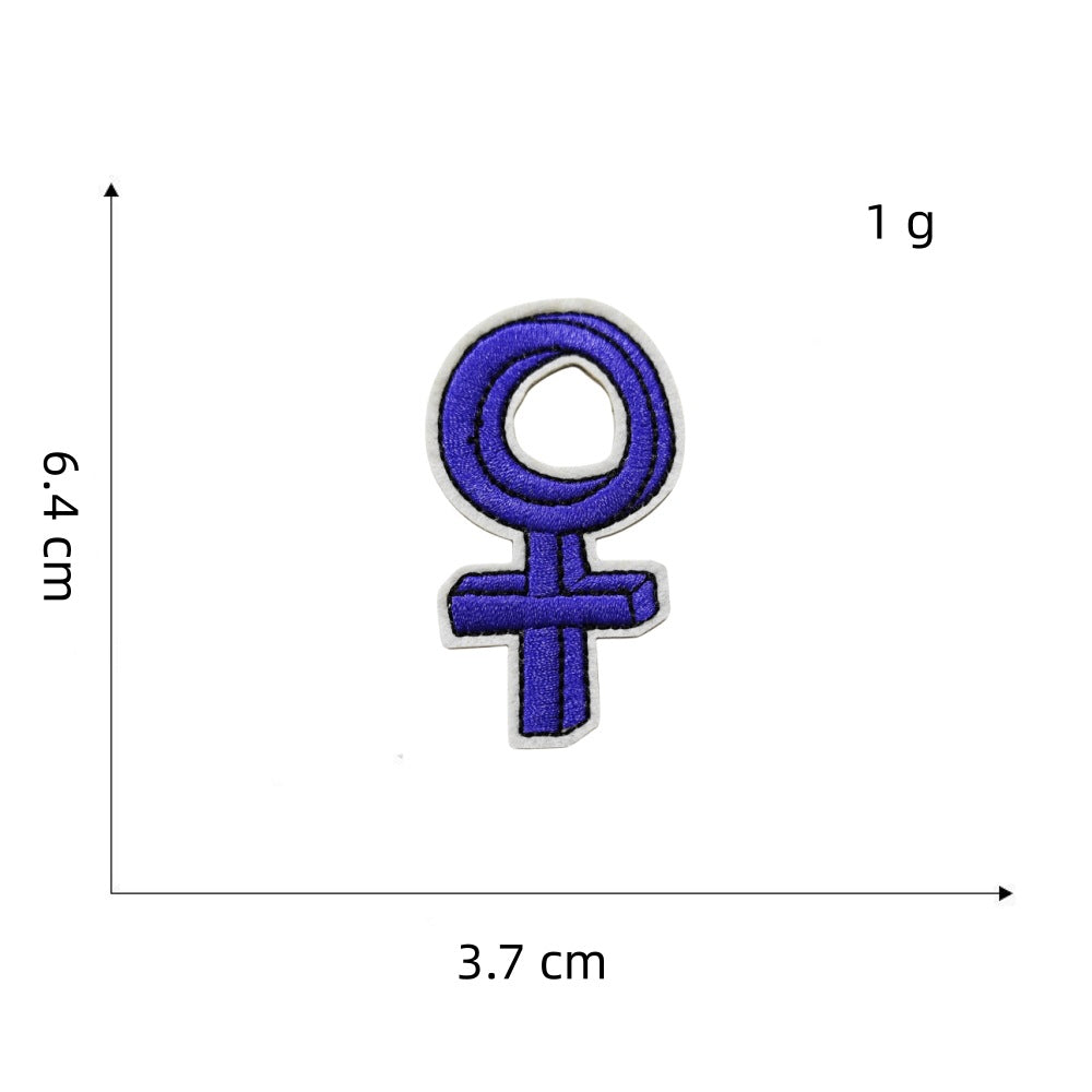Wholesale Purple Series Iron On Embroidered Patches Decorative Clothing Accessory For Boutique Resale