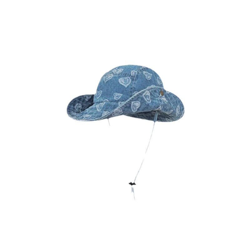 Wholesale Valentine's Day Love Jacquard Denim Fishing Hat