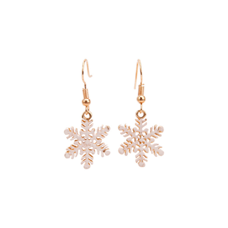 Wholesale Christmas Series Fashion Alloy Christmas Tree Old Man Bell Elk Candy Cane Earrings