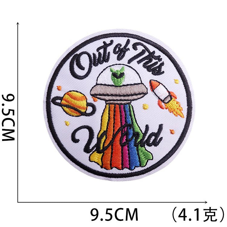 Wholesale Stylish Polyester Embroidered Astronaut Space Patch For Kids Clothing And DIY Crafts OLY Exclusive