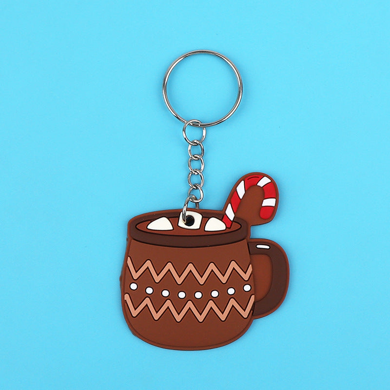 Wholesale Cute Kids Cartoon Christmas Series Cup Keychain