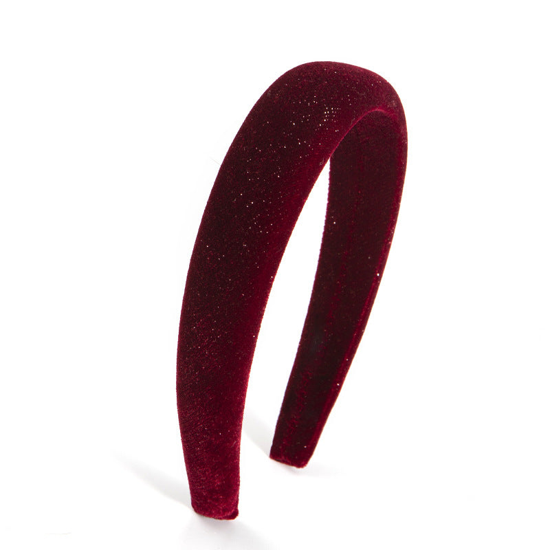 Wholesale New Year Festive Woolen Knitted High Skull Sponge Hair Headband