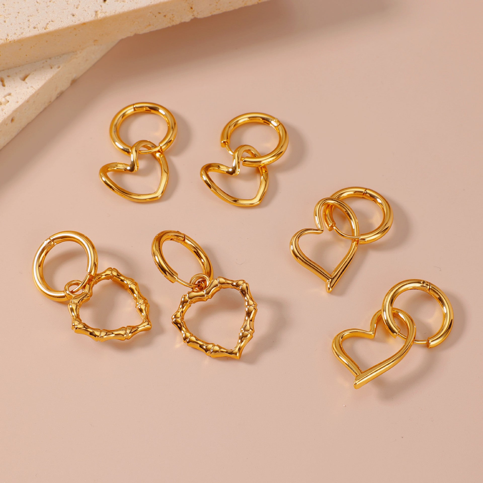 Wholesale fashionable versatile stainless steel hoop earrings