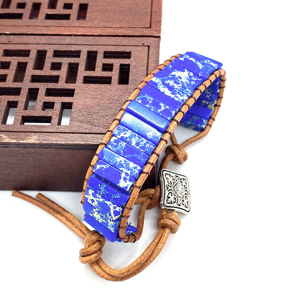Wholesale Hand Woven Lapis Lazuli Bracelet