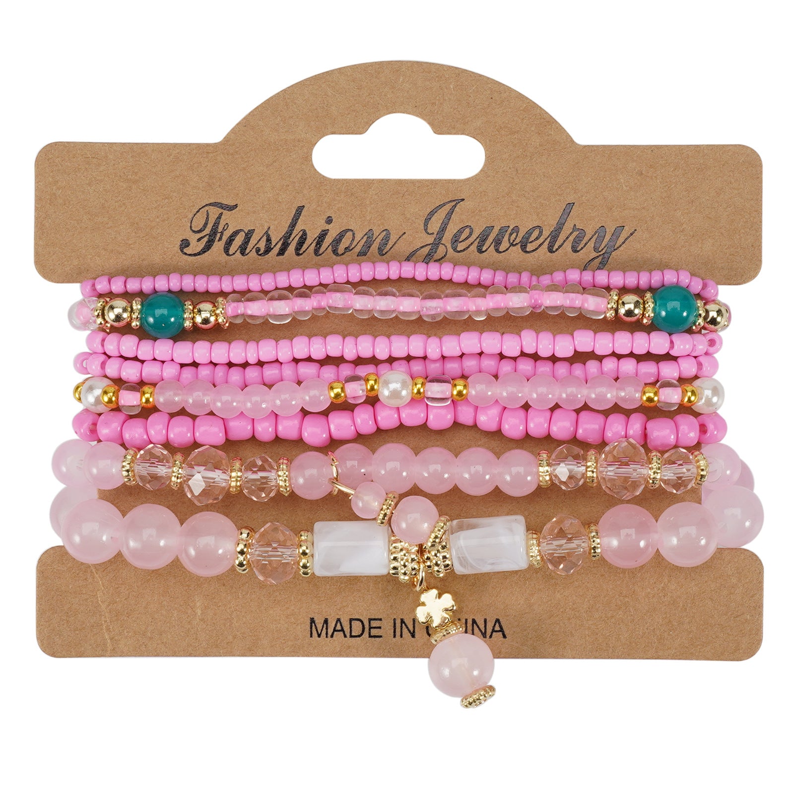 Wholesale Rice Beads Bohemian Multi-Stretch Bracelet