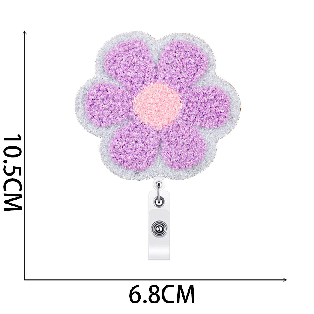 Wholesale Flower Easy-to-pull Buckle Embroidered Cloth Sticker