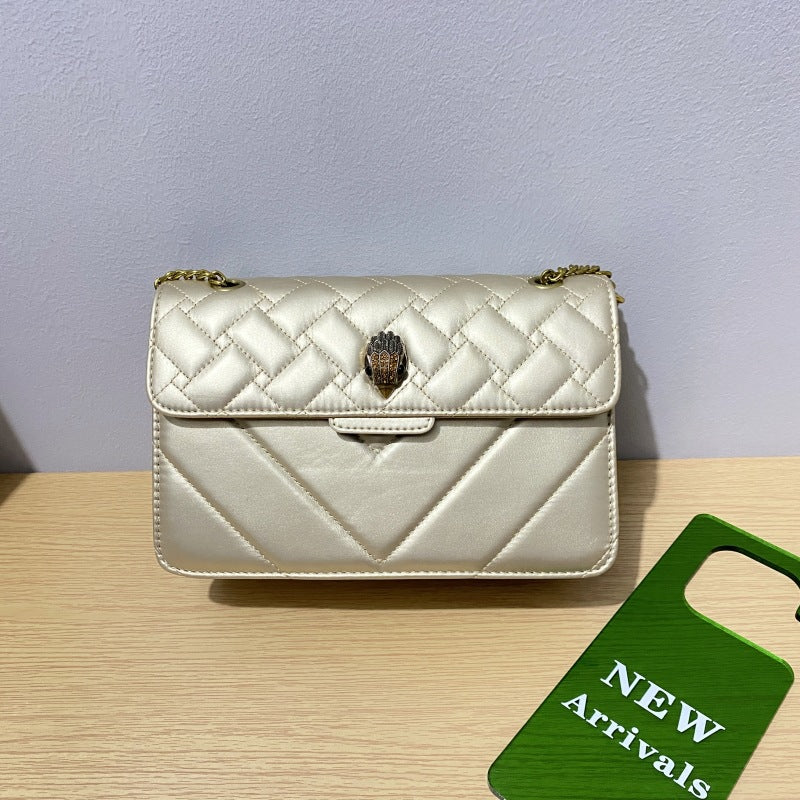 Wholesale Versatile Shoulder Bag Eagle Head Embroidery Chain PU Crossbody Bag