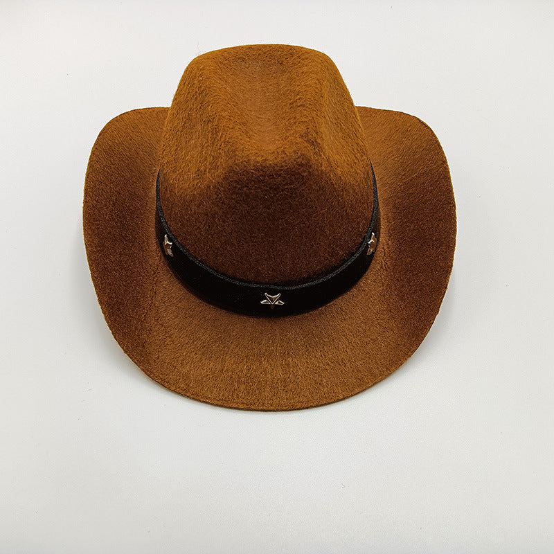 Wholesale New Miniature Handmade Doll Wool Felt Hat For Dogs Cats Birthday Party Pet Hat Cute Baby Doll Cap