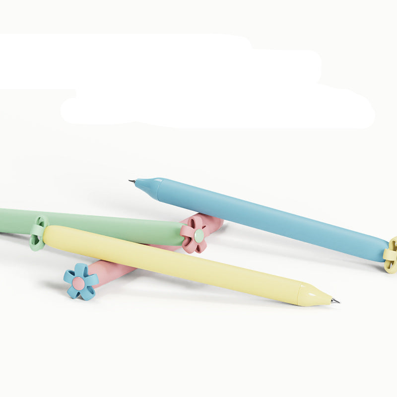 Wholesale Creative deformation flower decompression double ball CS quick-drying black pen