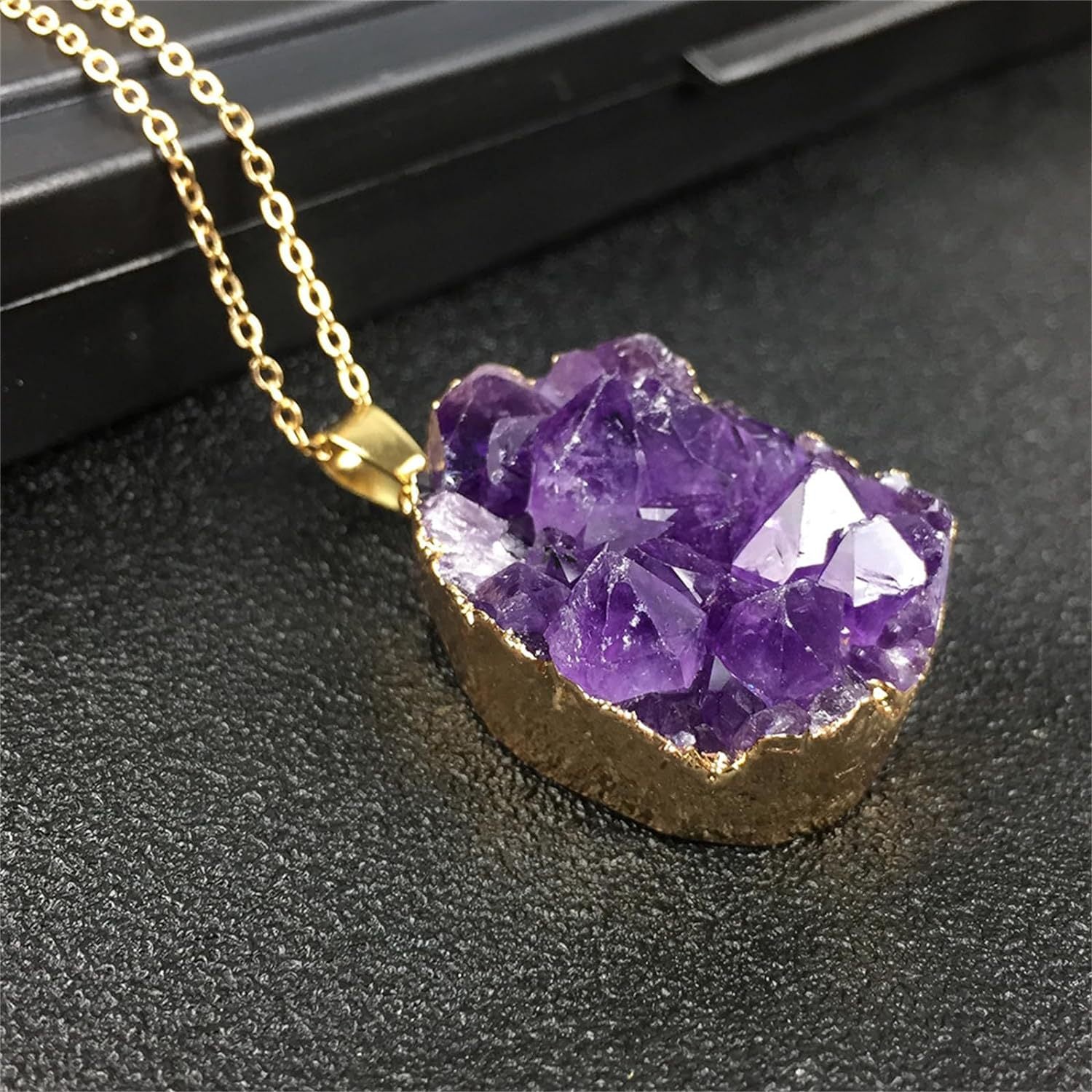 Wholesale Natural Amethyst Rough Stone Pendant