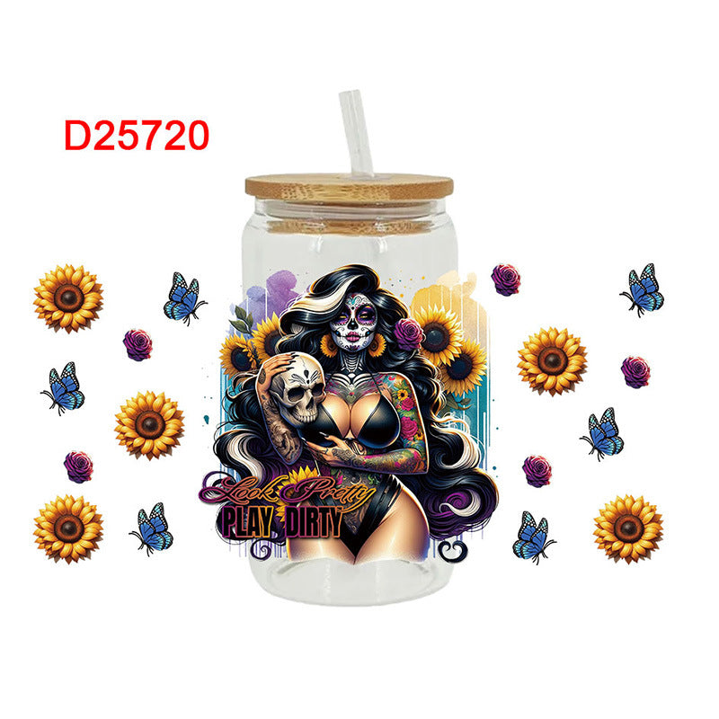 Wholesale UV Transfer Paste Glass Crystal Label Crystal Paste 16OZ UV DTF WRAPS