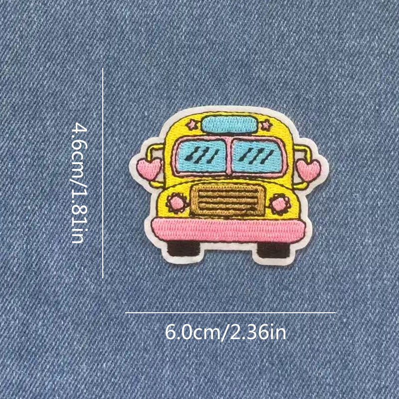 Wholesale Campus Life Back To School Embroidered Patch Iron On Decorative Accent For Hats Bags Clothing DIY Accessory