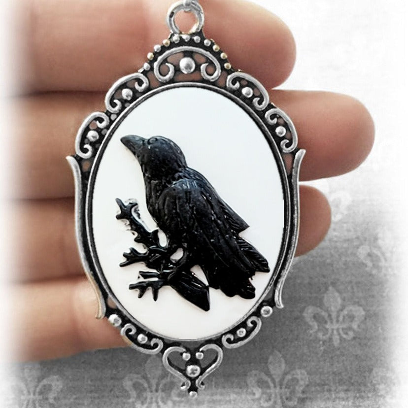 Wholesale  Gothic Crow Forest Pendant Charm Necklace