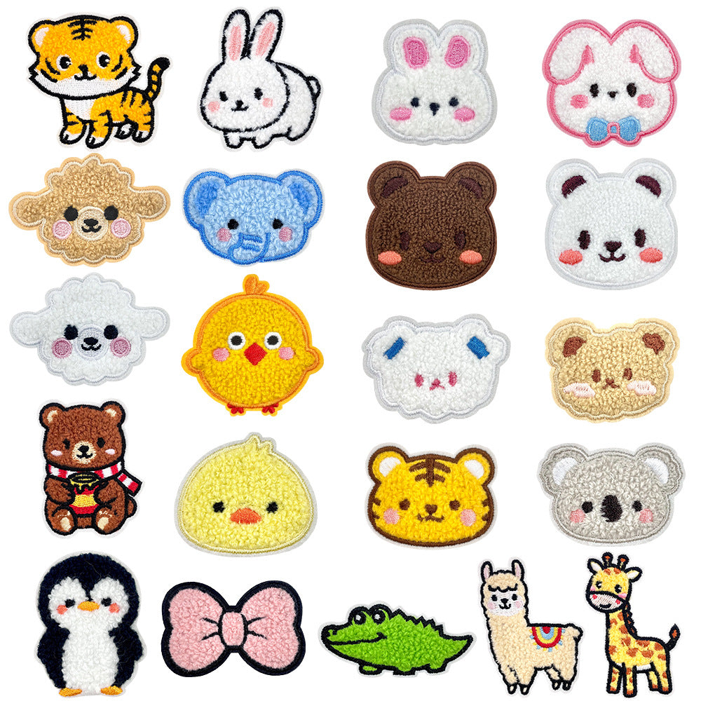 Wholesale Stylish Panda Embroidered Patch Self Adhesive Applique For Coats Trendy Fashion Accessory Boutique Gift For DIY Crafting