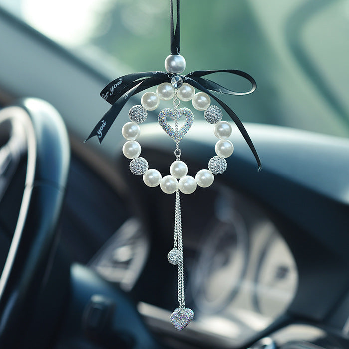 Wholesale Pearl Inlaid Diamond Soft Clay Car Accessories