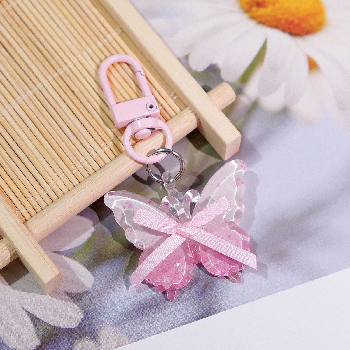 Wholesale Butterfly keychain girly backpack pendant