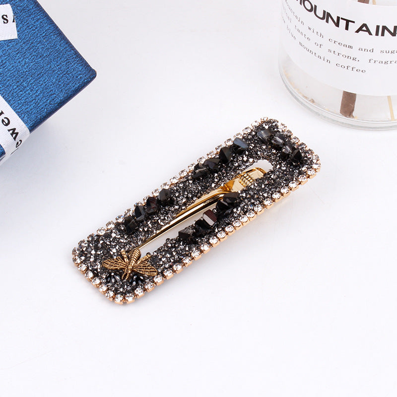 Wholesale Rhinestone Geometric Side Full Diamond Hair Clips