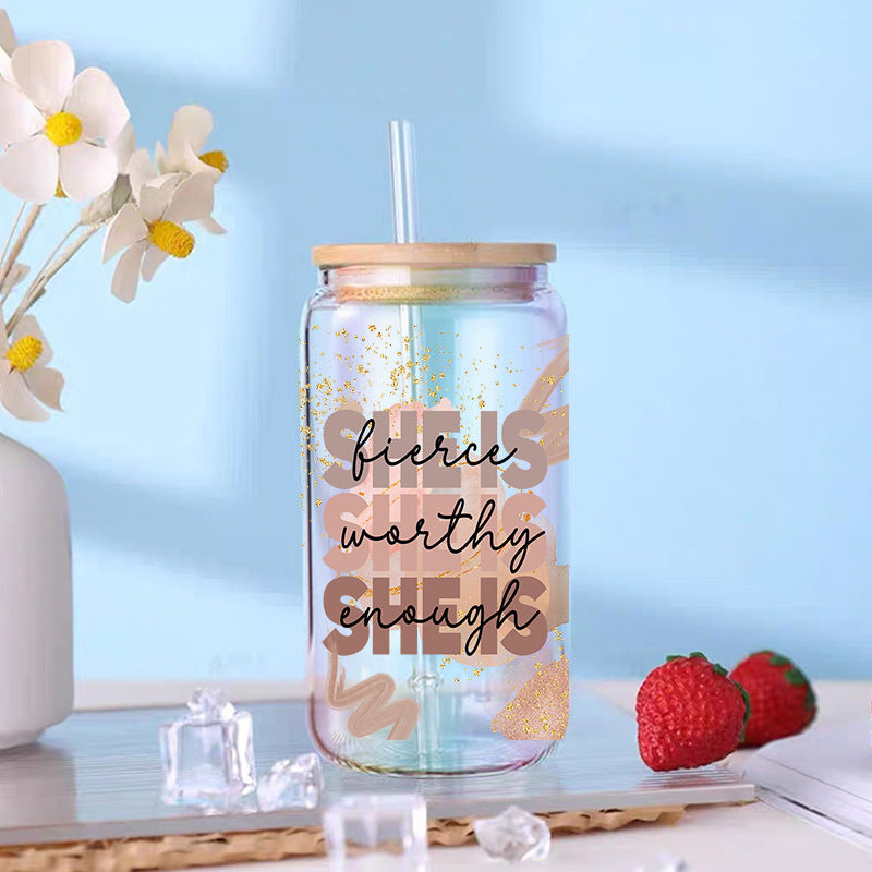 Wholesale Colorful Phrases Mother's Day Series 16oz Cup UV DTF Wraps