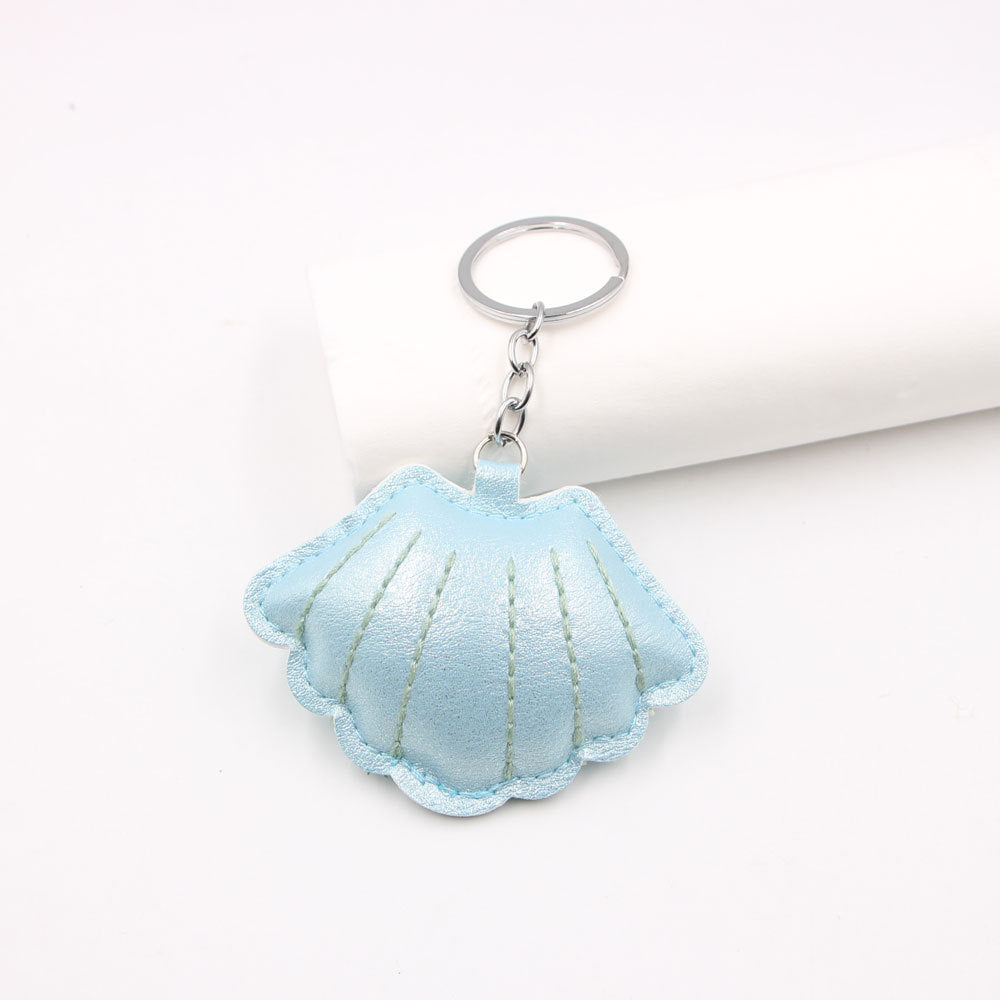 Wholesale Gold Padded Shell Leather Bag Charm Keychain For Car Key Purse Lanyard Fashion Accessory