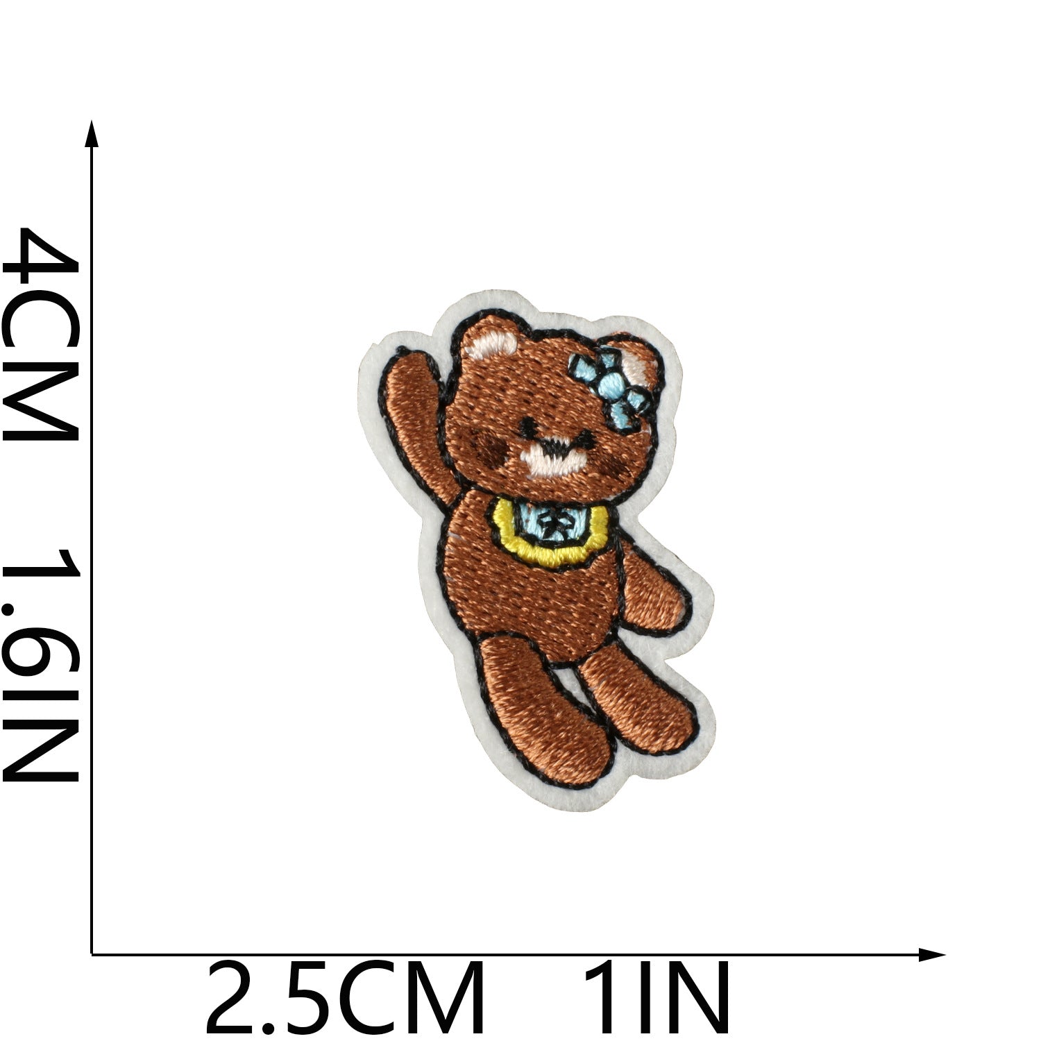 Wholesale Polyester Thread Embroidered Patch Cute Star People Bear Design Iron On DIY Decorative Accent For Clothing Bags Gift And Resale OLY Exclusive