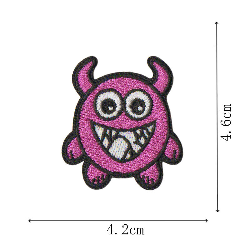 Wholesale 9 Piece Monster Graffiti Embroidered Patches For DIY Clothing Bags Iron On Decorative Fashion Gift